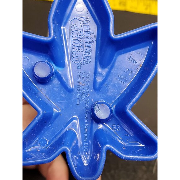 Blue Action Figure On Star-Shaped Base With Sword - Picture 7 of 9